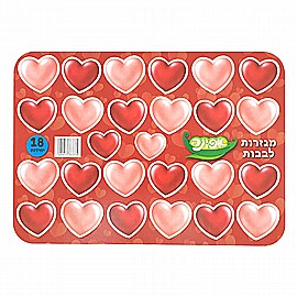 חיתוגי לבבות אדום-ורוד 8 יחידות חיתוגי לבבות אדום-ורוד 8 יחידות