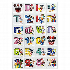 מדבקות יום הולדת דיסני 10 דפים מדבקות יום הולדת דיסני 10 דפים