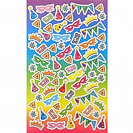 מדבקות אביזרי פורים 8 דפים מדבקות אביזרי פורים 8 דפים