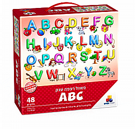 פאזל רצפה ענק 48 חלקים A B C פאזל רצפה ענק 48 חלקים A B C