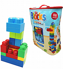 מגה בלוק 88 חלקים בתיק מגה בלוק 88 חלקים בתיק