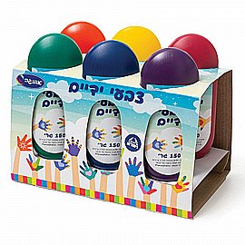 צבעי ידיים סט 6 צבעים צבעי ידיים סט 6 צבעים