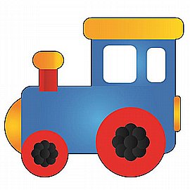 חיתוך קרטון ביצוע קטר רכבת גדול 12 יחידות חיתוך קרטון ביצוע קטר רכבת גדול 12 יחידות