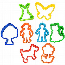 חותכנים לבצק 8 יחידות חותכנים לבצק 8 יחידות