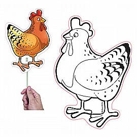 יצירה תרנגול על מקל (לכפרות) 36 יחידות יצירה תרנגול על מקל (לכפרות) 36 יחידות