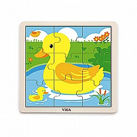 פאזל עץ 9 חלקים ברוז VIGA פאזל עץ 9 חלקים ברוז VIGA